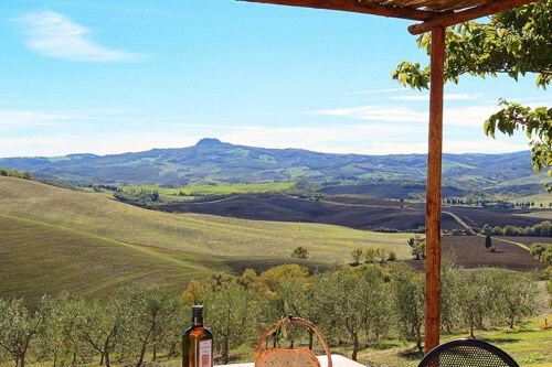 Ferienwohnung Olivo Toskana Agriturismo Caccia Amici mit Pool, Frühstück