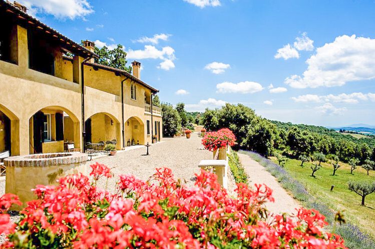 Doppelzimmer Classic Grigio-Rosso im Toskana Edel-Hotel Relais Fonte Fossoli mit Pool am Meer