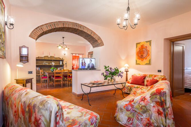 Toskana Ferienwohnung Gelsi in Albergo Settimo Cielo, Urlaub im Chianti
