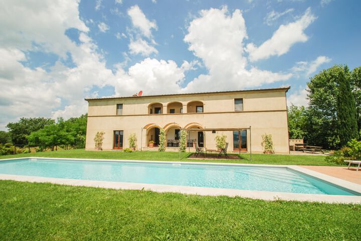 Ferienhaus Toskana Villa Finezza Luxuriöses Einzelhaus mit Pool bei Siena Pool 6