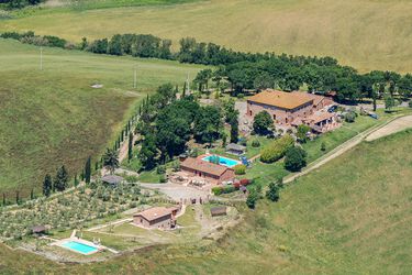 Toskana Agriturismo Il Massimo San Gimignano mit Pool und Panoramablick familienfreundlich Landgut