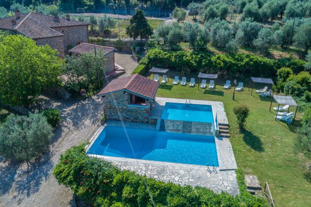 Ferienhäuschen Margherita Agriturismo Weingut Casale Valle mit Pool und Terrasse