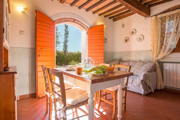 Ferienwohnung Mimosa Toskana Weingut mit Pool und Aussicht