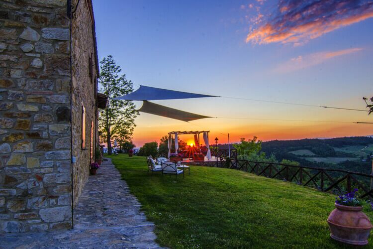 Ferienhaus Villino  Toskana Agriturismo Sasso Storico mit Pool und Frühstück