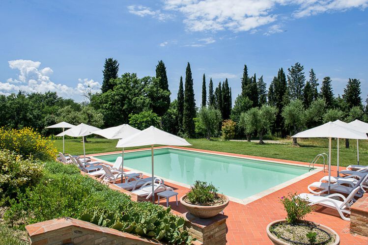 Ferienwohnung Merlo, Toskana Weingut Tenuta Sticciano, mit Pool im Chianti