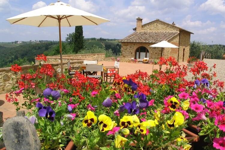 Toskana Ferienwohnung Casa Vecchia im Agriturismo I Greppi mit Pool