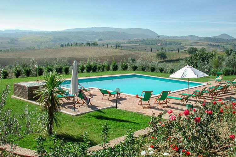 Toskana Ferienhaus Casina im Weingut Azienda Sanguineti, mit Pool