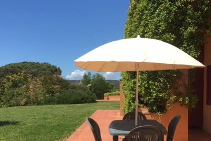 Toskana Agriturismo Valpiana Ferienwohnung Bilo 202, am Meer der Maremma mit Pool und Frühstück Terrasse