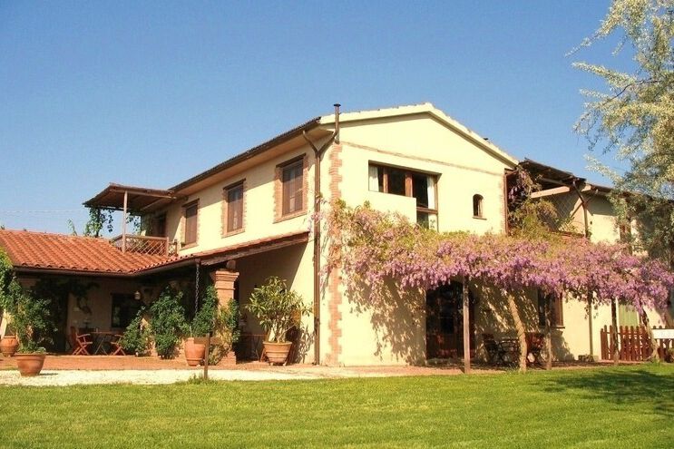 Ferienwohnung Libeccio toskanisches Weingut Fattoria Fondacio mit Panorama-Pool