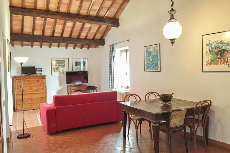 Ferienwohnung La Mazzina toskanisches Weingut La Vite im Chianti mit Pool und Restaurant