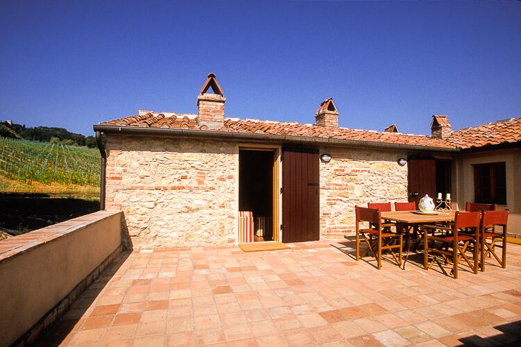 Toskana Ferienwohnung Volterra im Agriturismo Fattoria Montescudaio mit Pool am Meer