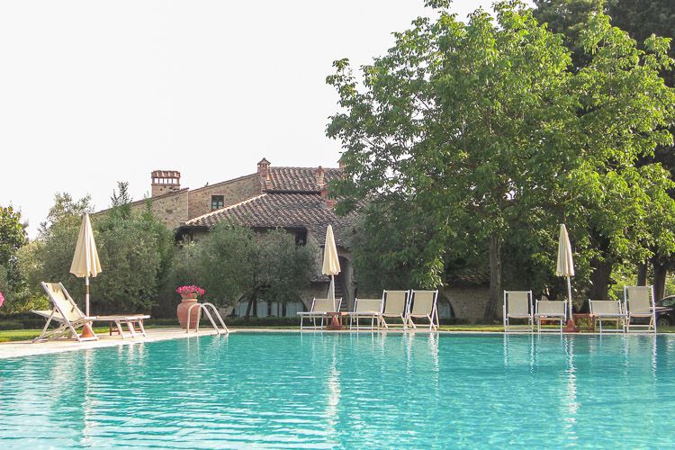 Toskana Ferienwohnung San Gimignano mit Pool, im Landgut La Campagna, 4 Personen mit Hund