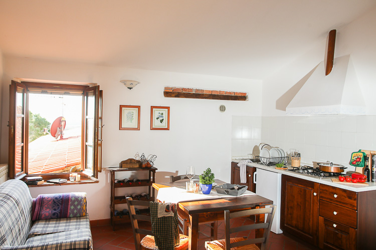 Ferienwohnung Il Leccio im Agriturismo und Toskana Weingut Il Riposo am Meer in der Region der Maremma