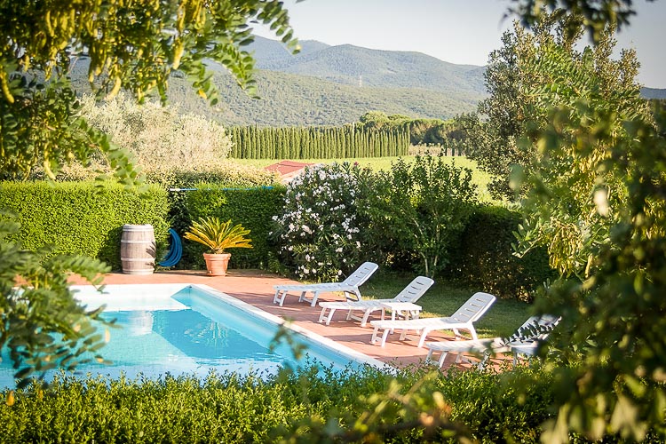 Ferienwohnung Il Leccio im Agriturismo und Toskana Weingut Il Riposo am Meer in der Region der Maremma