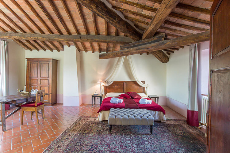 Superior Doppelzimmer Bottaio elegantes Toskana Weingut La Vite im Chianti Zimmer