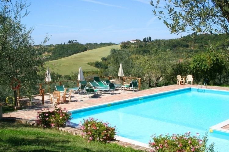 Ferienwohnung Glicine im Toskana Agriturismo Montealbino mit Frühstück und Pool