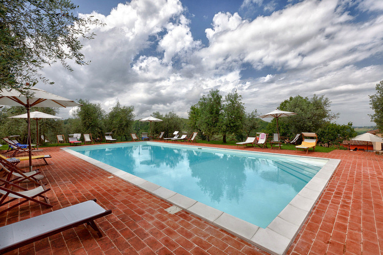 Toskana Ferienwohnung Casa di Sotto im Agriturismo I Greppi mit Pool