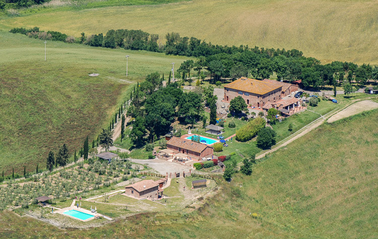Toskana Agriturismo Il Massimo San Gimignano mit Pool und Panoramablick familienfreundlich Landgut