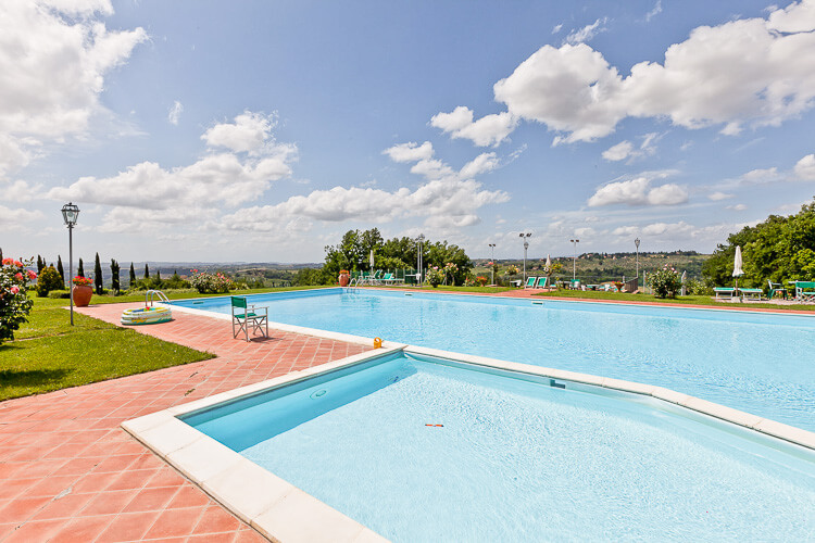 Ferienwohnung Stalla im Toskana Landgut Villa Panconesi mit Pool im Chianti