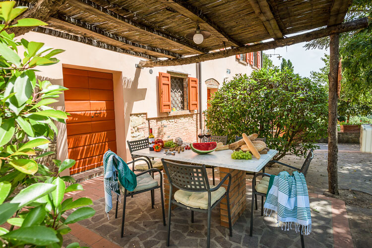 Ferienwohnung Rosa im Weingut mit Pool und Toskana-Landschaft