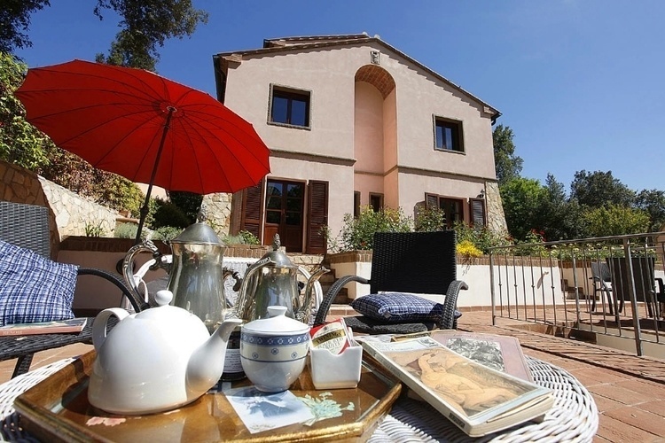 Ferienwohnung Terrazza im Toskana Agriturismo Borgo di Sassetta, Meer und Pool