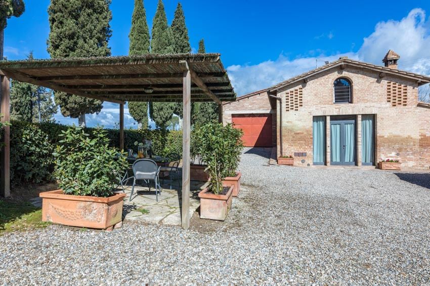 Ferienwohnung Civetta Toskana Agriturismo Campana mit Pool bei Siena Außenansicht
